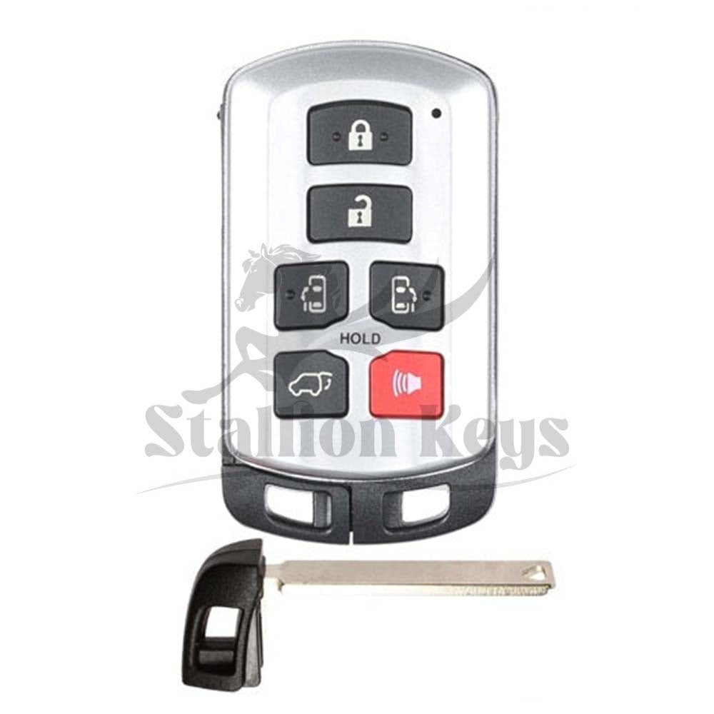 2011-2020 Toyota Sienna / 6-Button Smart Key / PN: 89904-08010 / HYQ14ADR / AFTERMARKET 2011-2020 Toyota Sienna / 6-Button Smart Key / PN: 89904-08010 / HYQ14ADR / AFTERMARKET